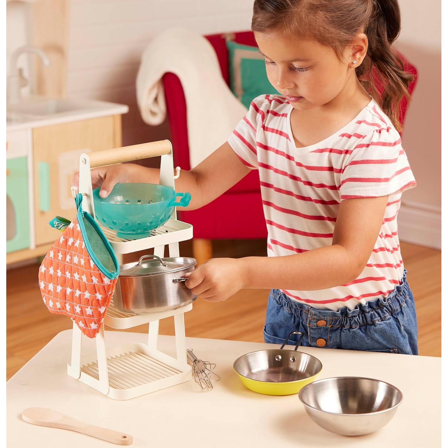 B. toys Mini Chef Juego de Olla y Sartén 9 Pzs 3 Años+