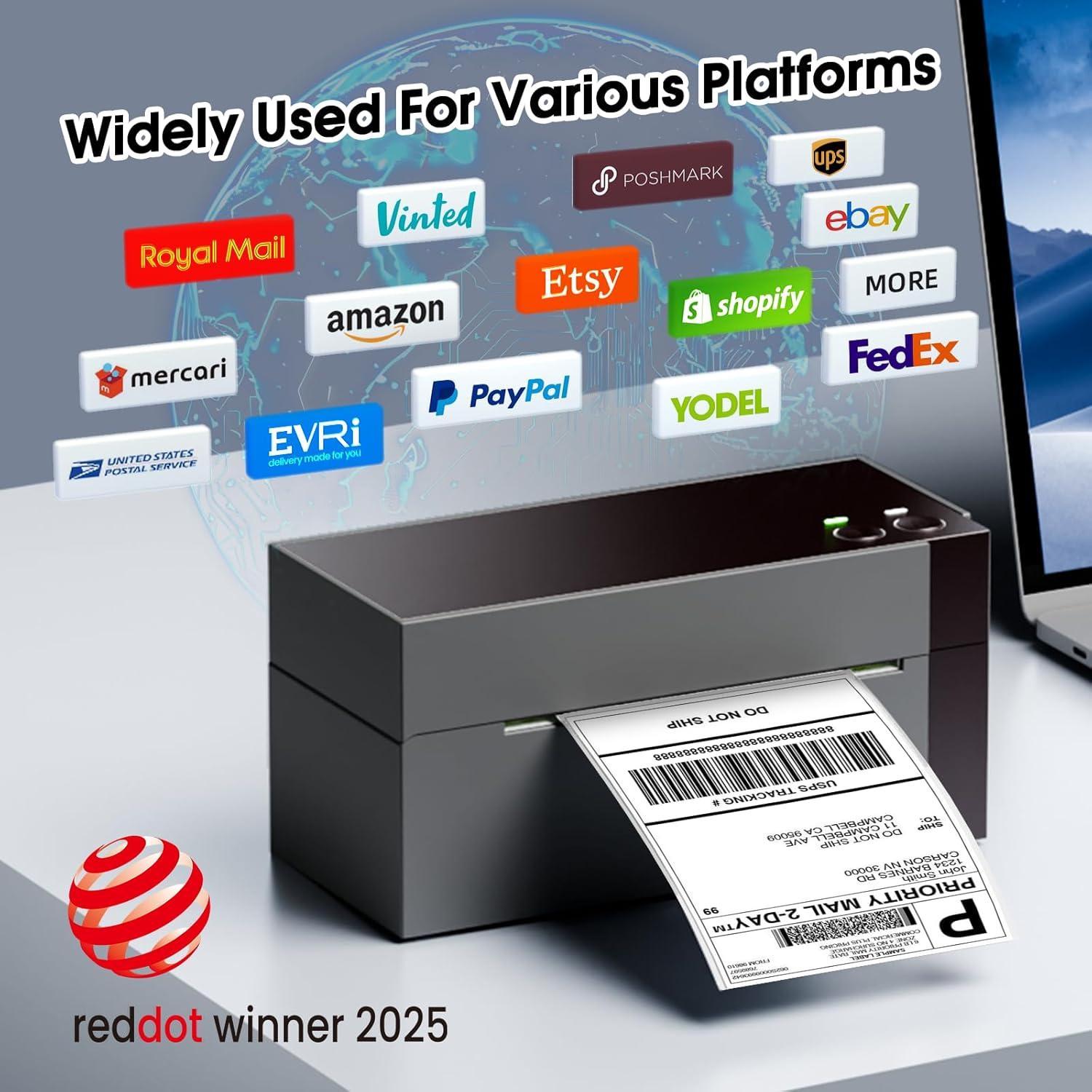 Impresora de Etiquetas Térmicas WiFi Phomemo 344WF 300DPI