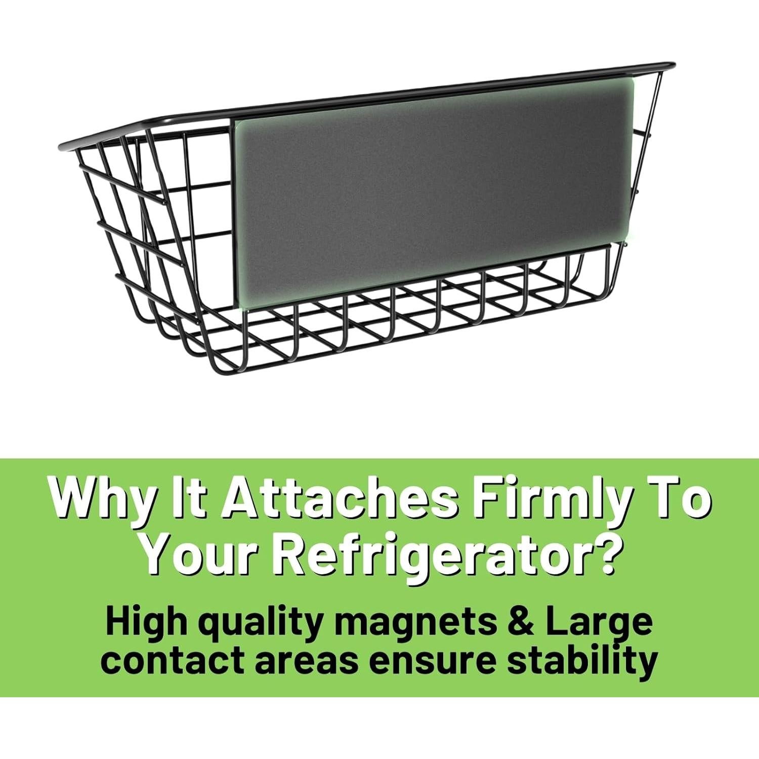 Estante Magnético para Refrigerador Ofiray-home 2 Unidades Negro