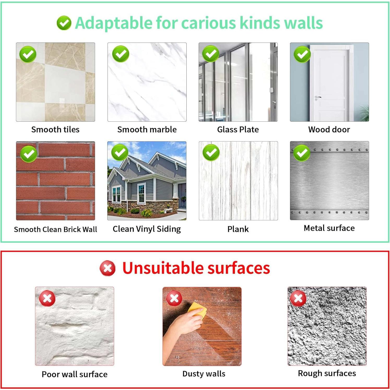 Ganchos Adhesivos Antimbee 10-Pack Alta Resistencia 16.8 kg