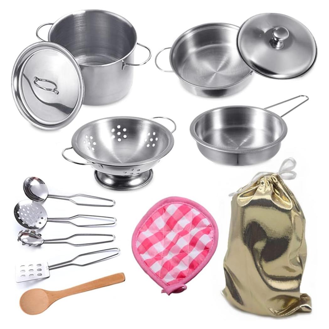 Set de Cocina de Juguete KEJIH para Niños 12 Piezas