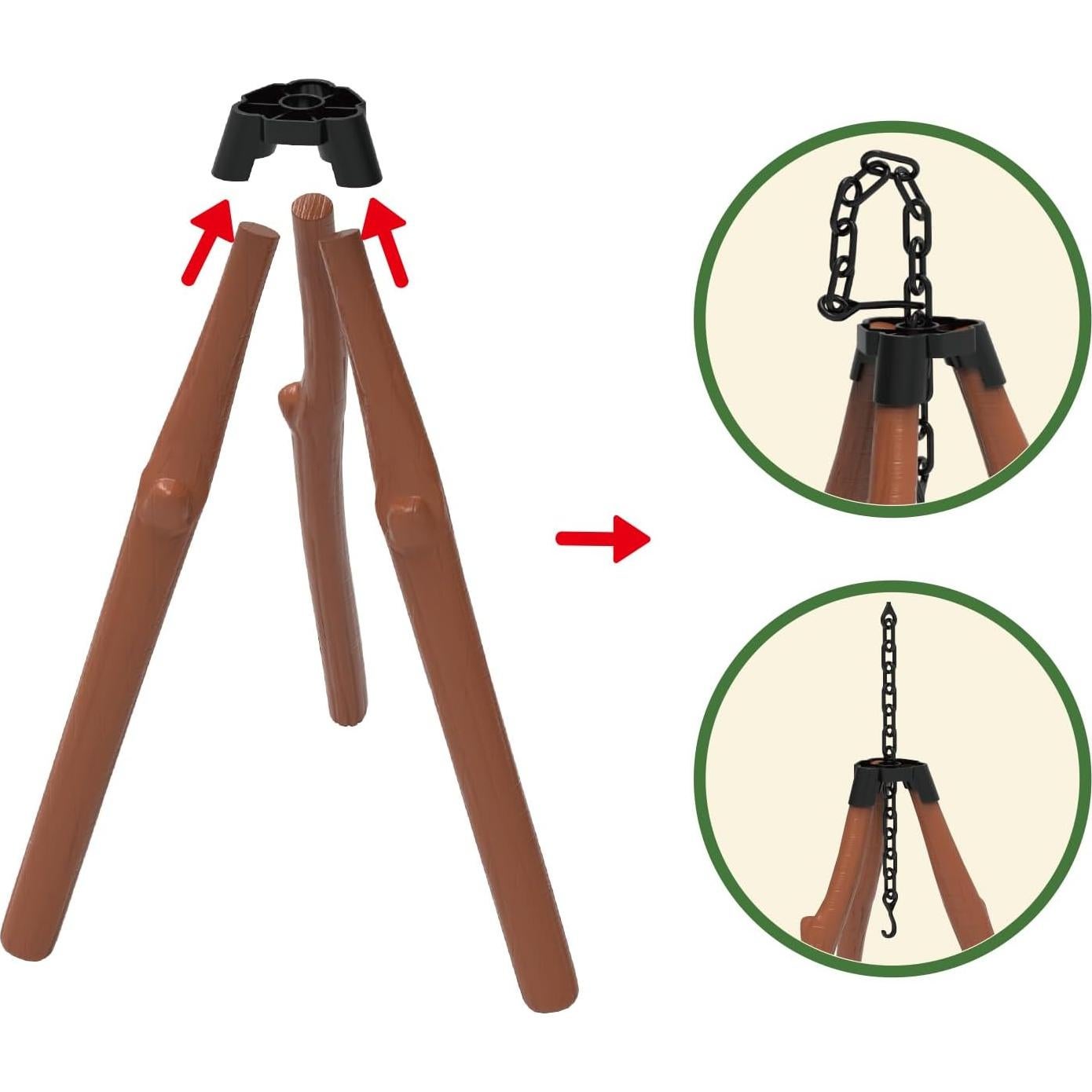 Juego de Camping Contixo - Kit Infantil con Mesa y Linterna