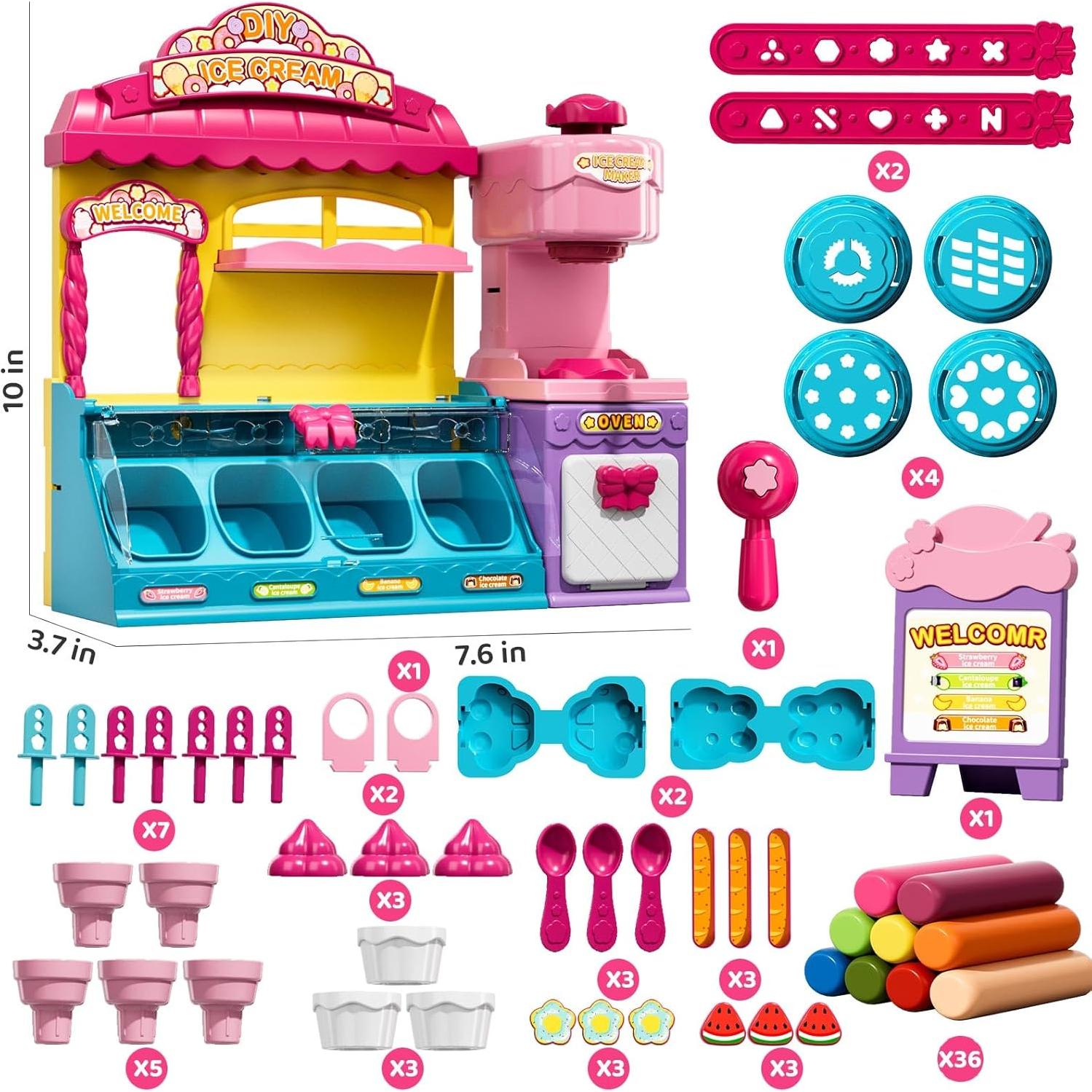 Kit de Arcilla Secada al Aire Beby Buty Juguetes de Helado