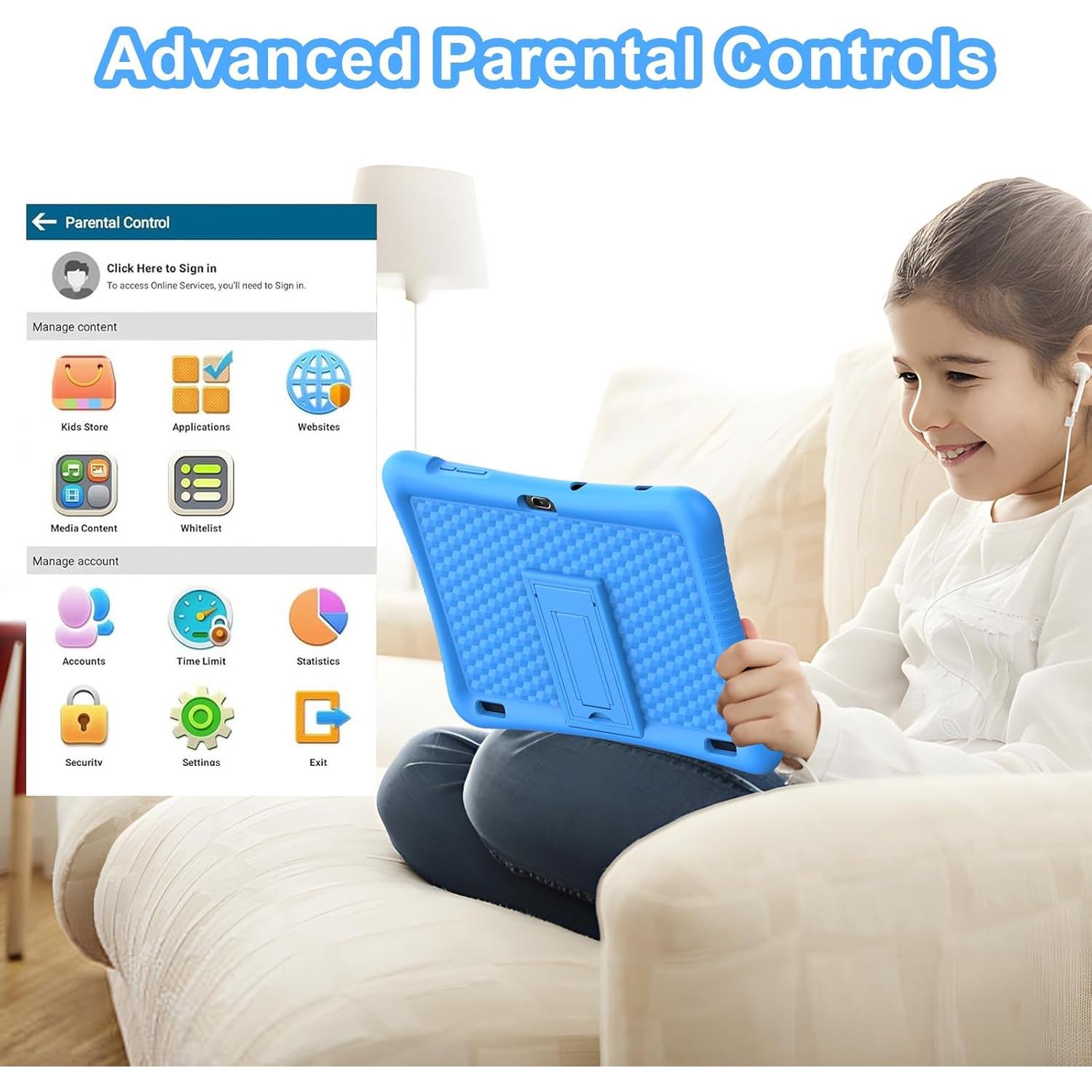 Tableta Android 13 Fivahiva 10" para Niños 32GB Expandible