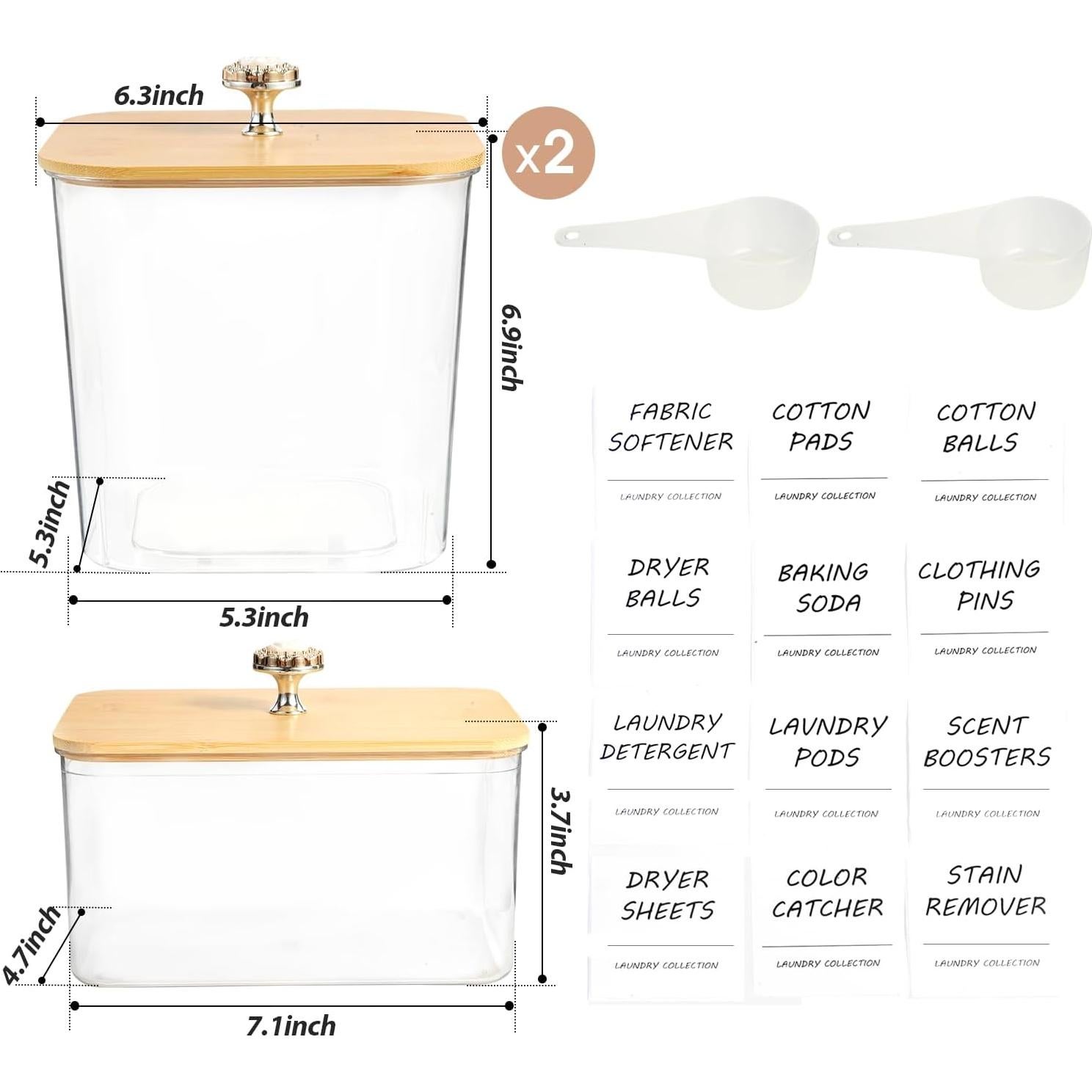 Juego de 3 Contenedores de Almacenamiento PLOUTA HOME 1.15kg