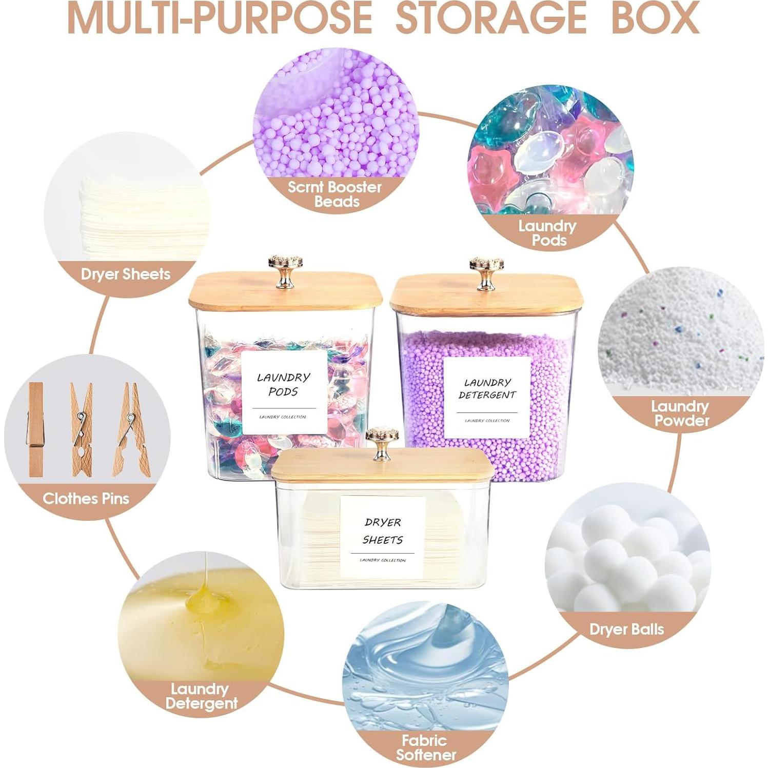 Juego de 3 Contenedores de Almacenamiento PLOUTA HOME 1.15kg