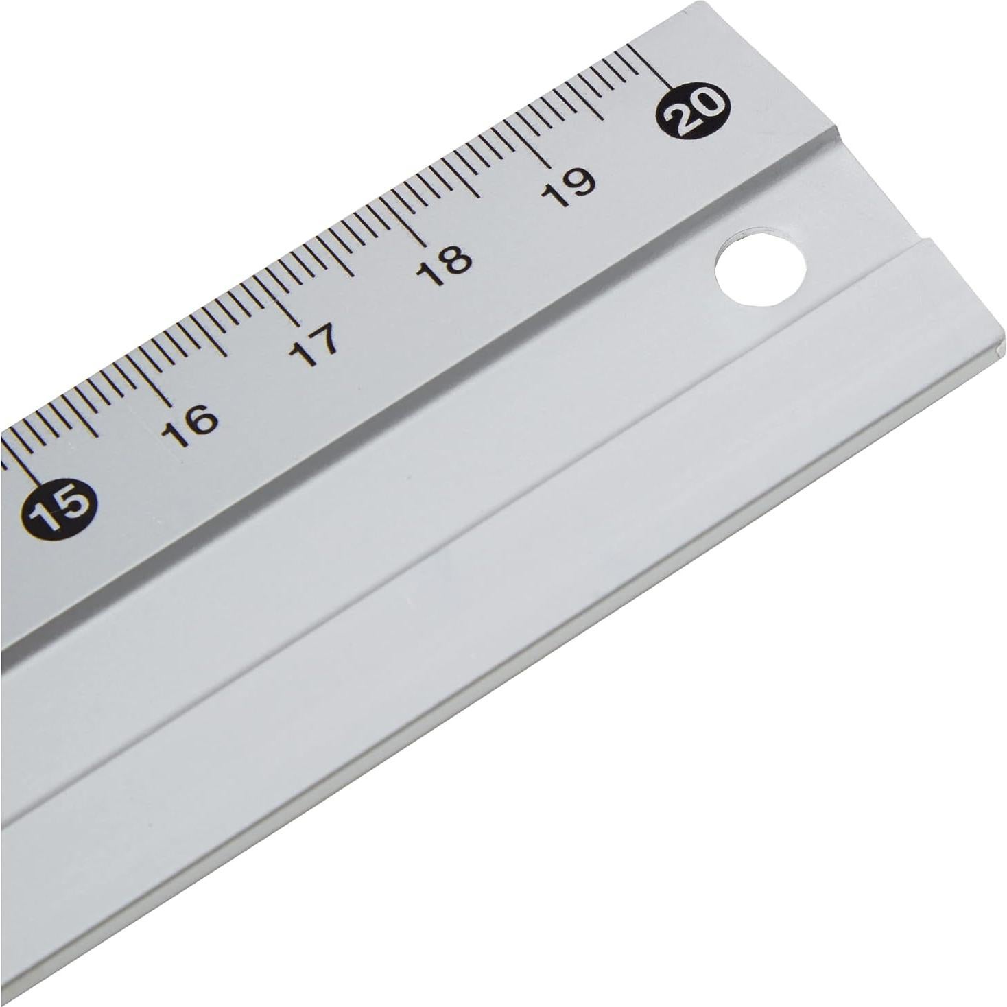 Regla de aluminio Staedtler Mars 563 20 cm antideslizante