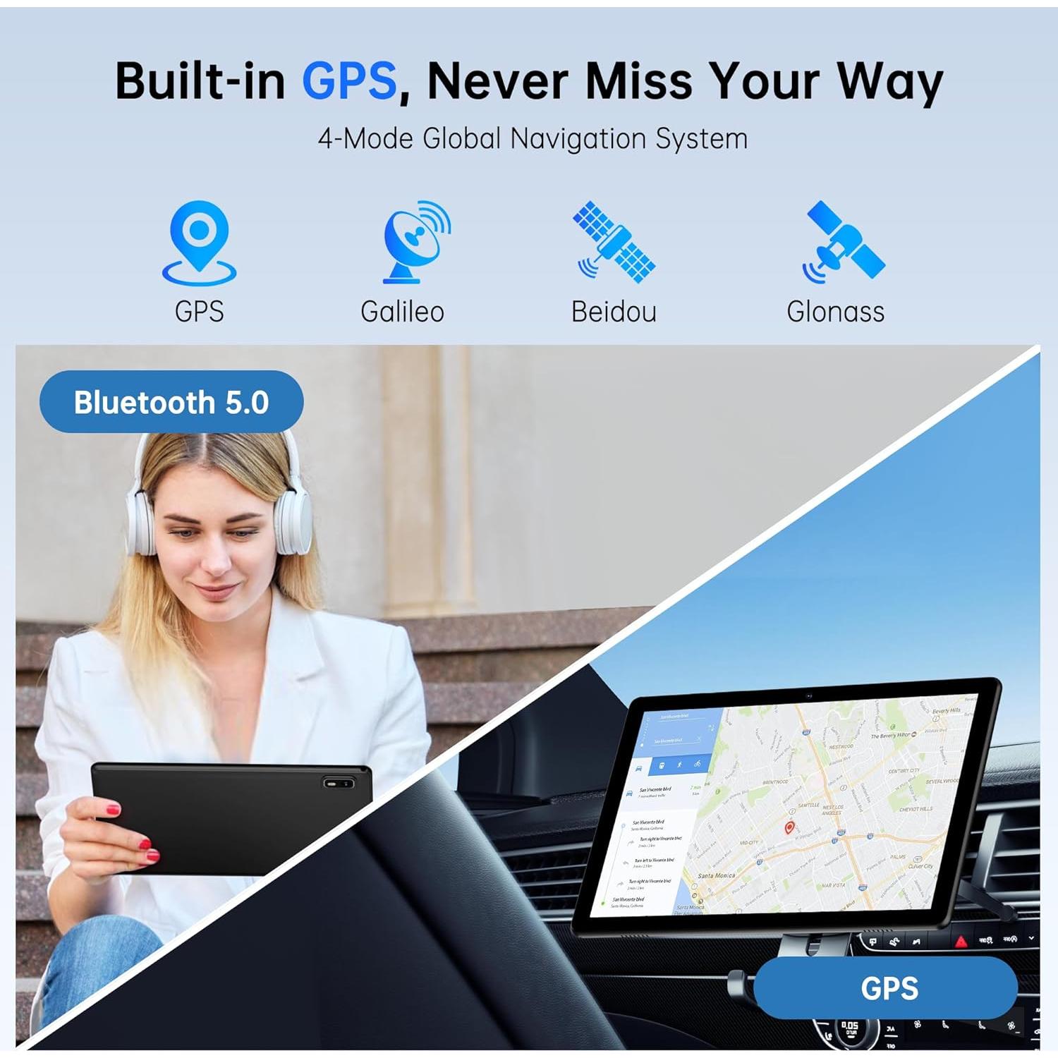 Tableta HAOVM G12 Rosa 10" 4G Android 14 3GB 32GB