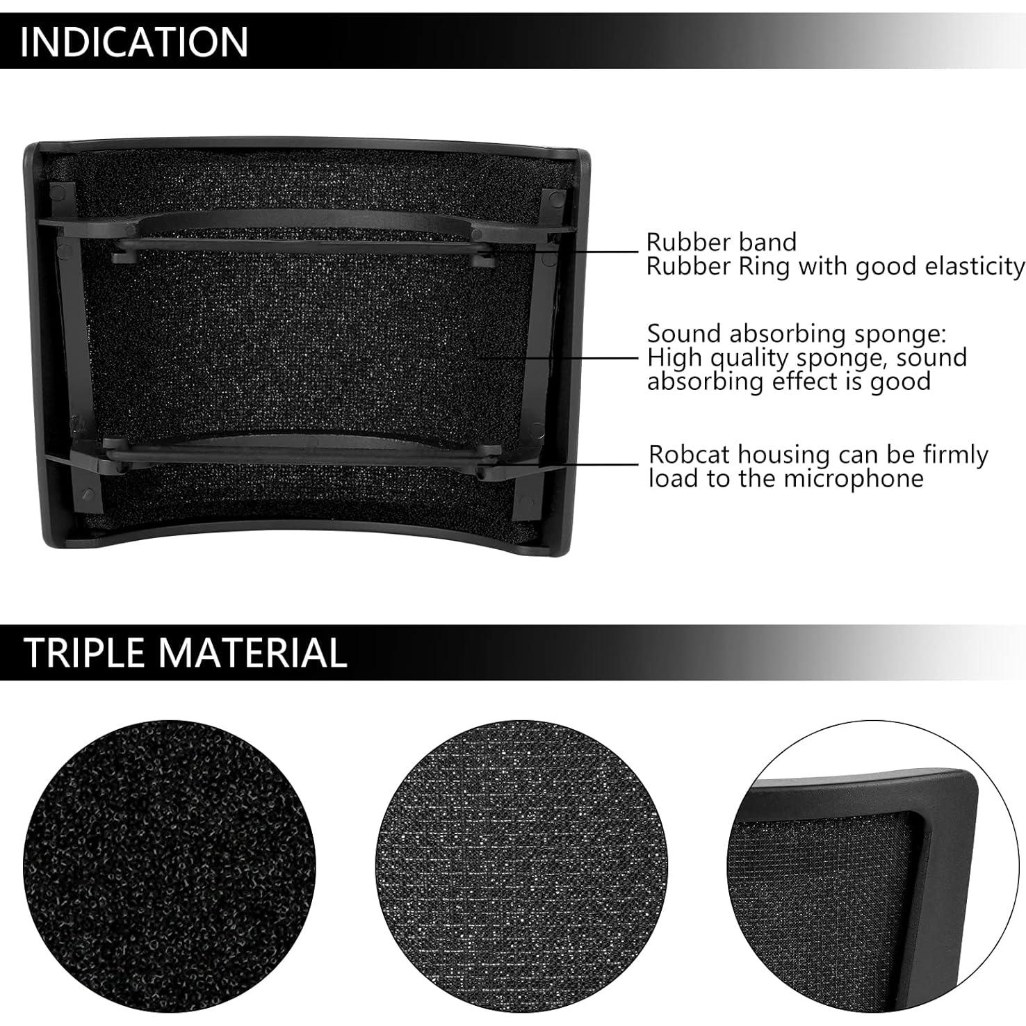 Filtro Antipop Microfono T-Tech 3 Capas Compatible Sennheiser