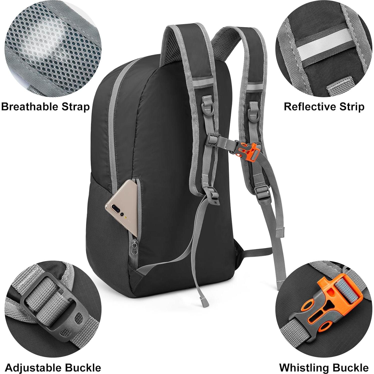 Mochila Plegable G4Free 24L Resistente al Agua para Senderismo