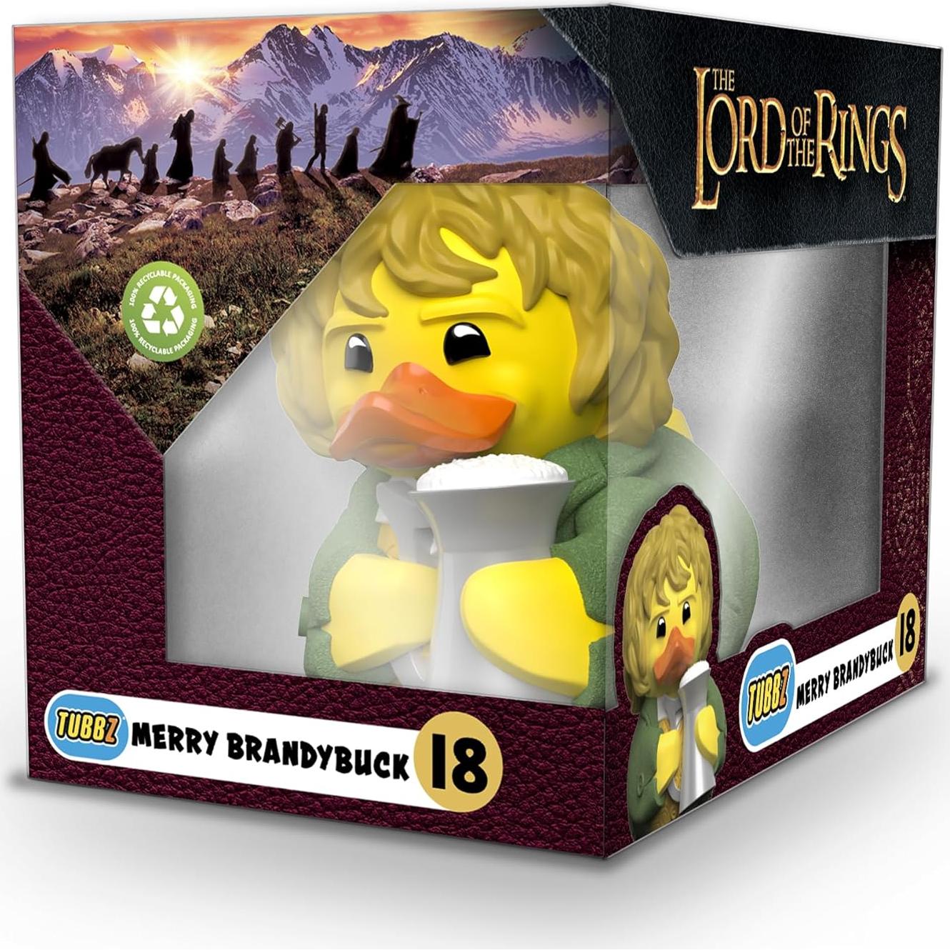 TUBBZ Patito de Goma Merry Brandybuck 9 cm El Señor de los Anillos