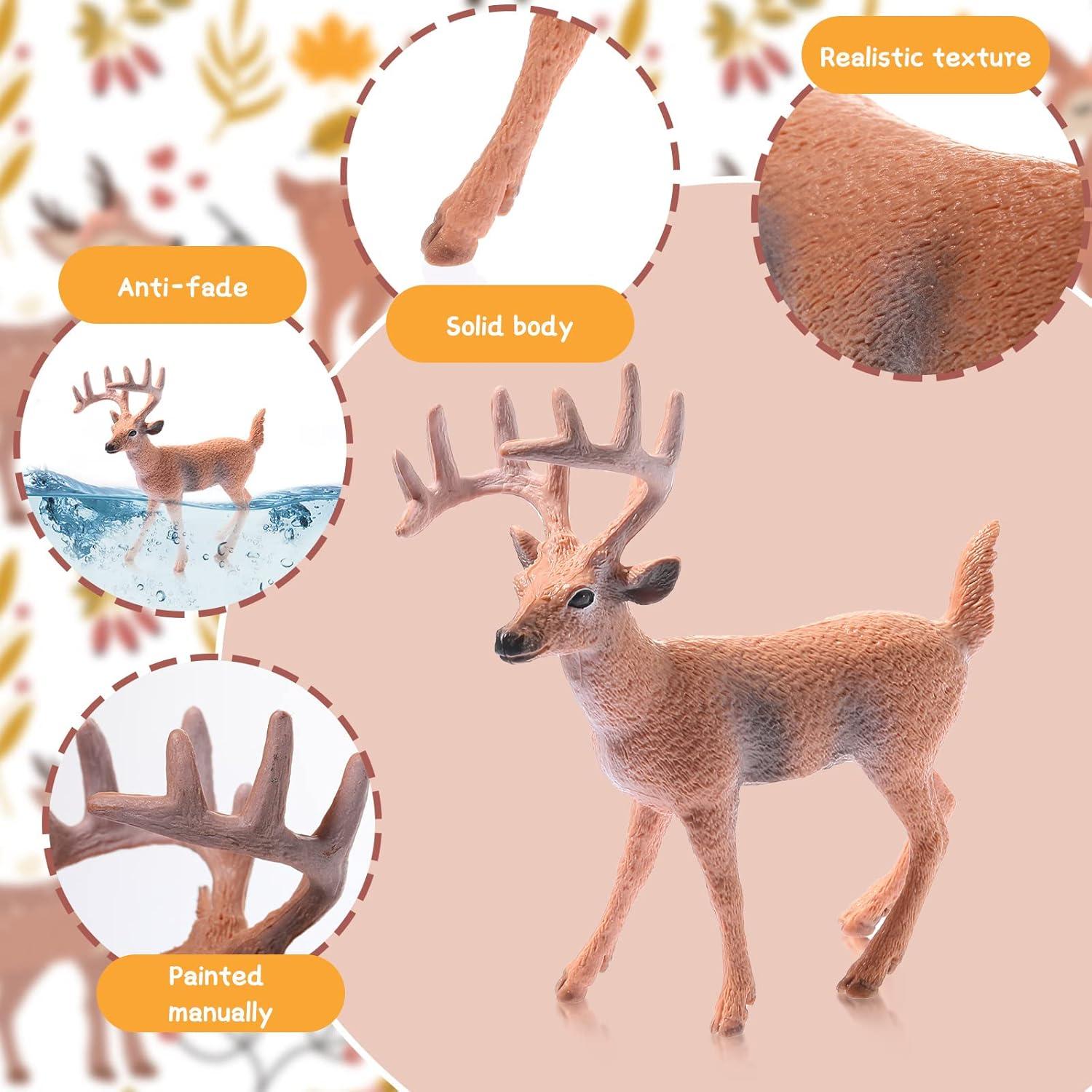 10 Figuras de Animales del Bosque Chalyna Juguetes Educativos