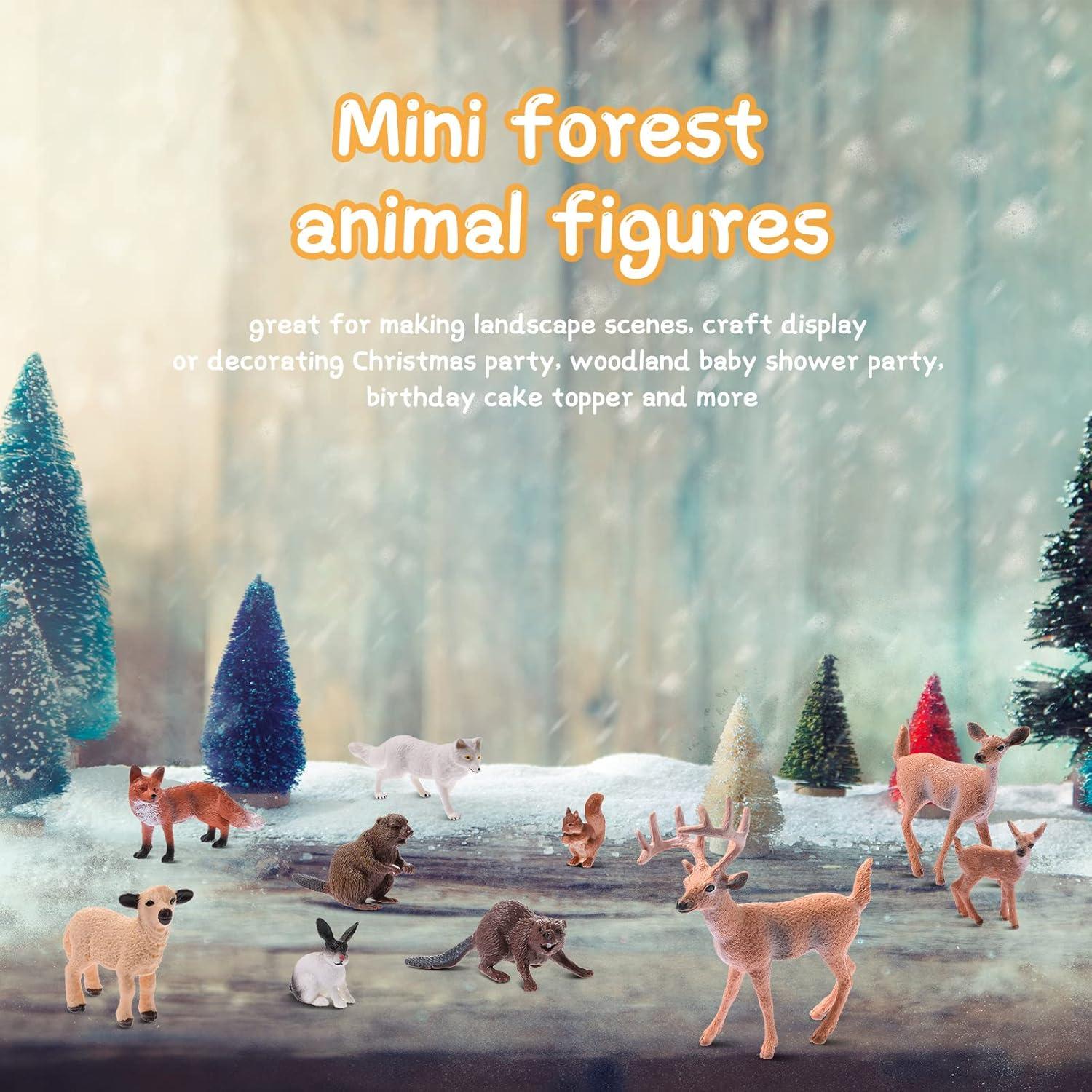 10 Figuras de Animales del Bosque Chalyna Juguetes Educativos