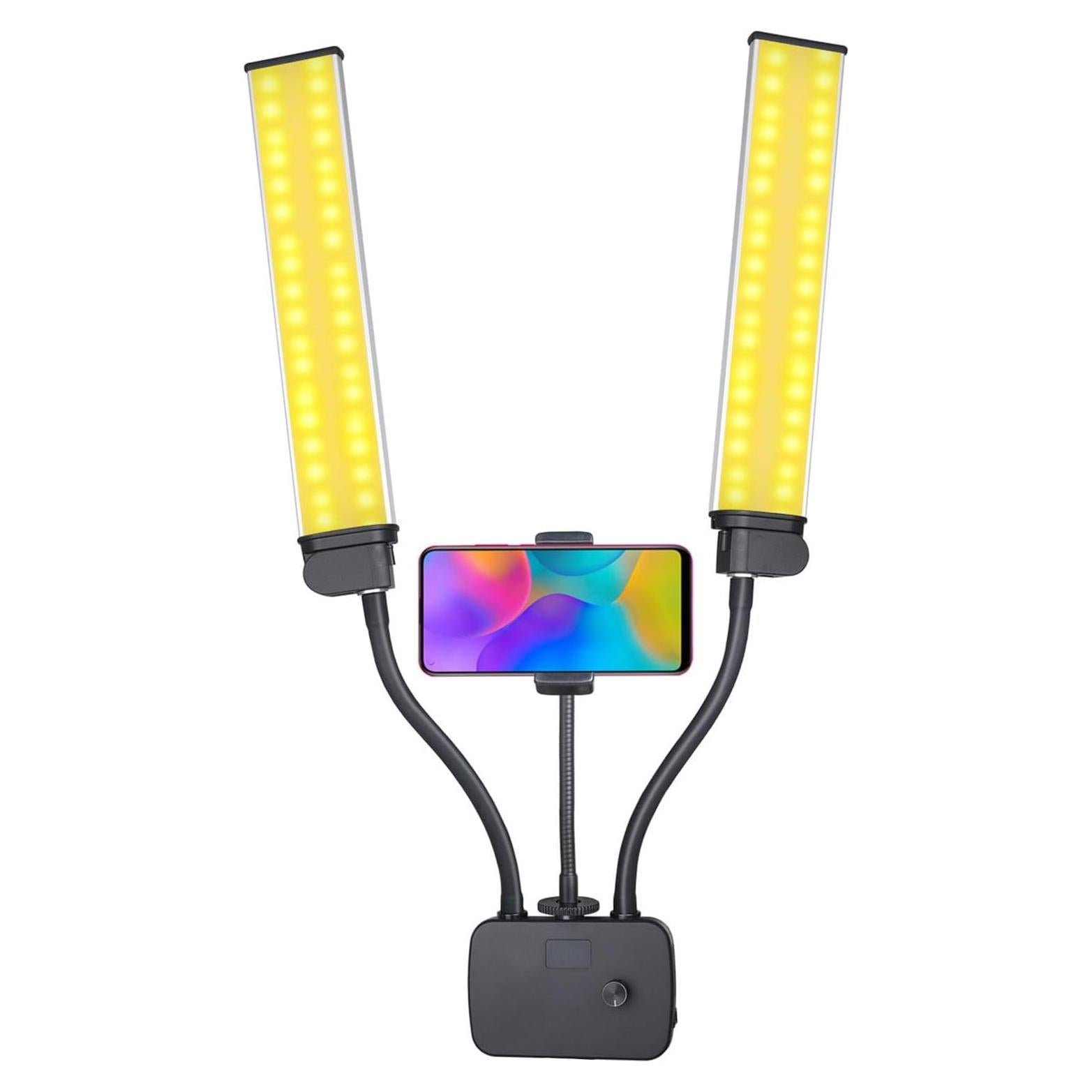 Luz de Video LED Doble Brazo 45W CCYLEZ Ajustable Portátil