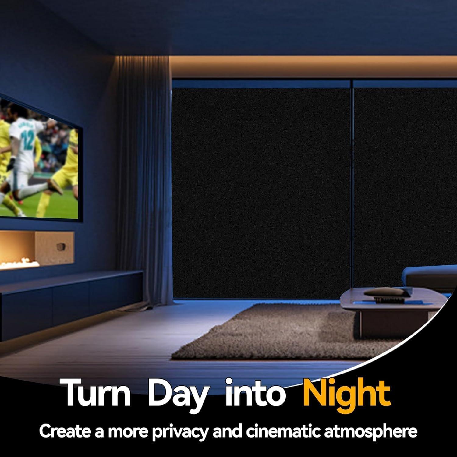 Película Oscurecedora DIFIT 100% Bloqueo Luz 30x120 cm