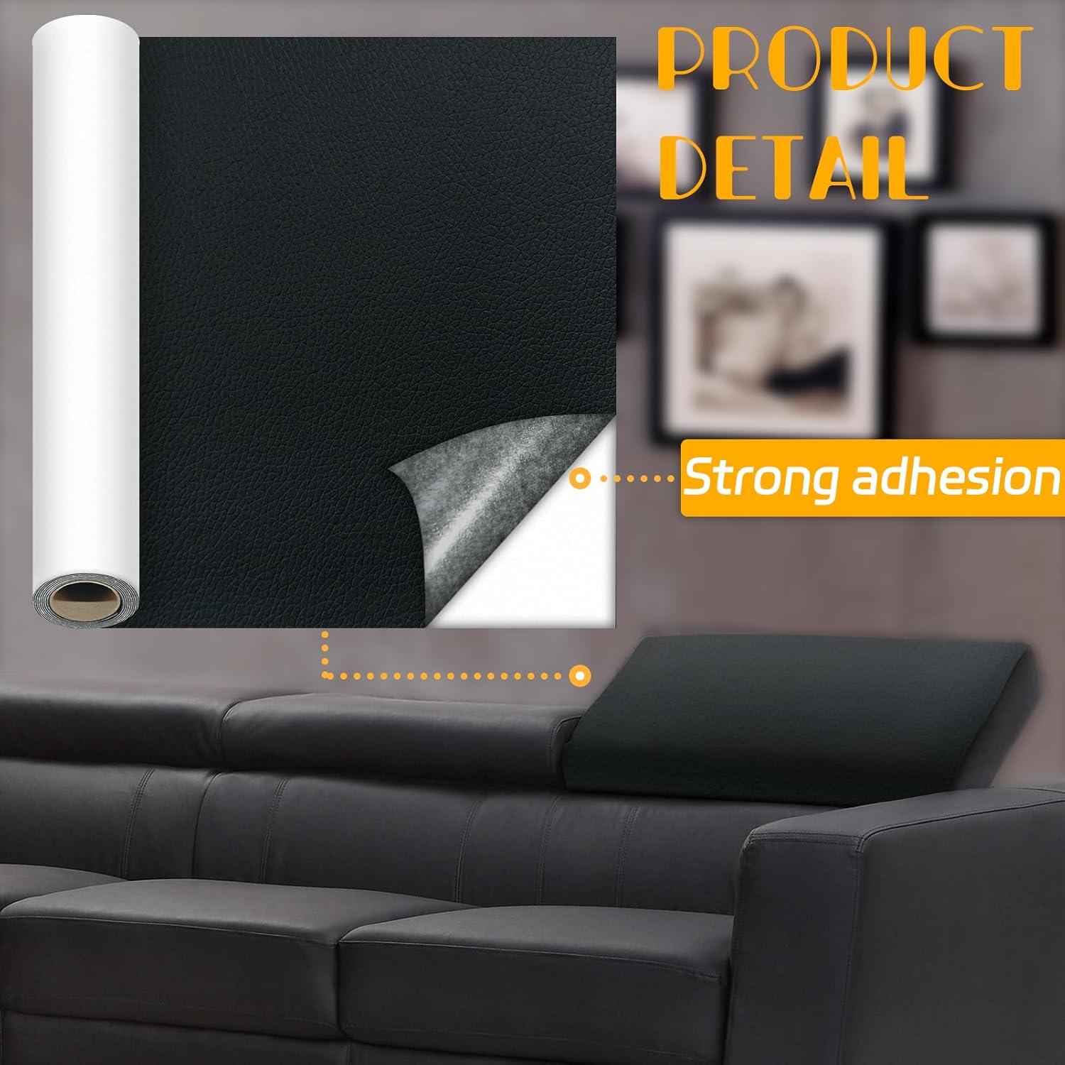 Parche de reparación de cuero autoadhesivo Ruaniao 40x119.4 cm beige