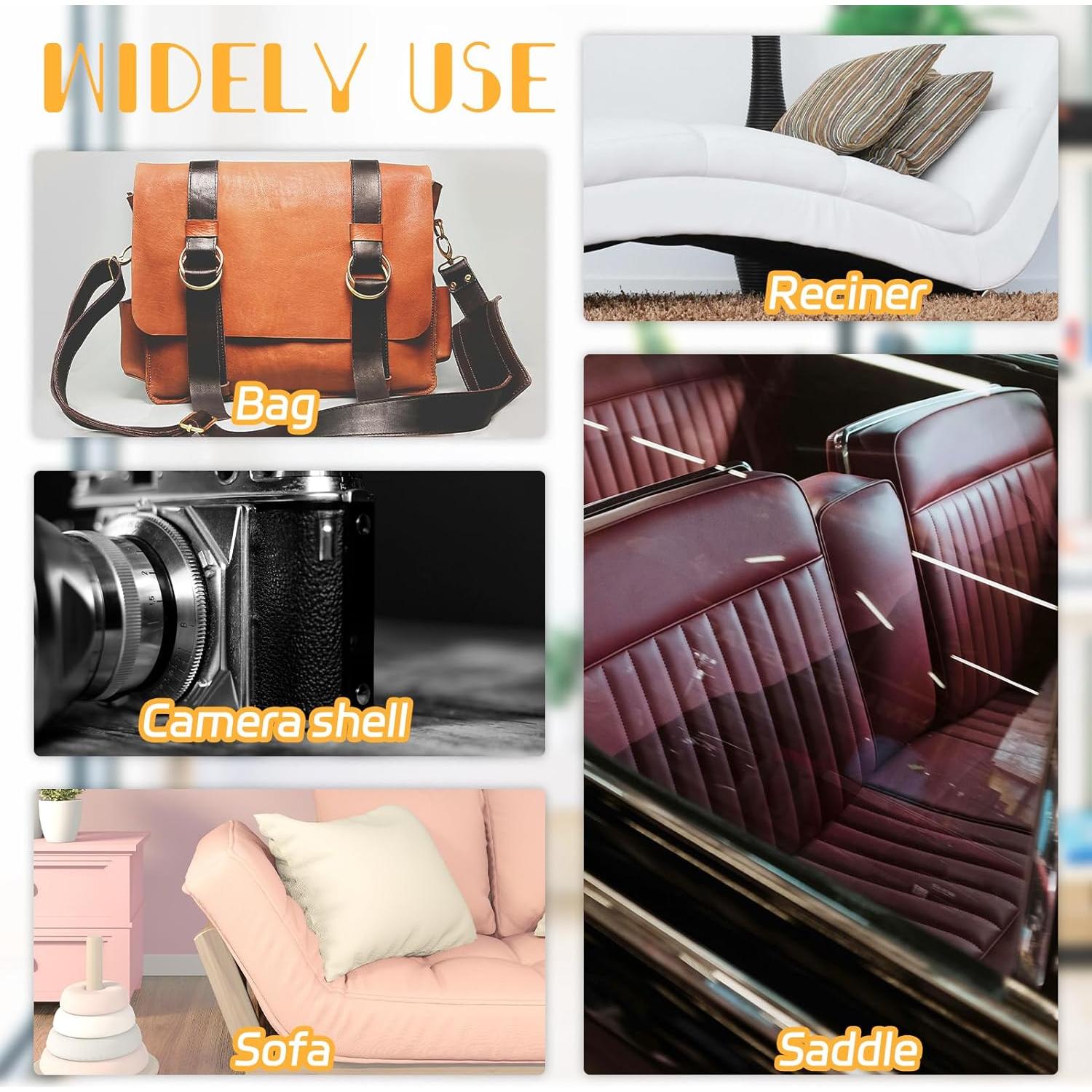 Parche de reparación de cuero autoadhesivo Ruaniao 40x119.4 cm beige