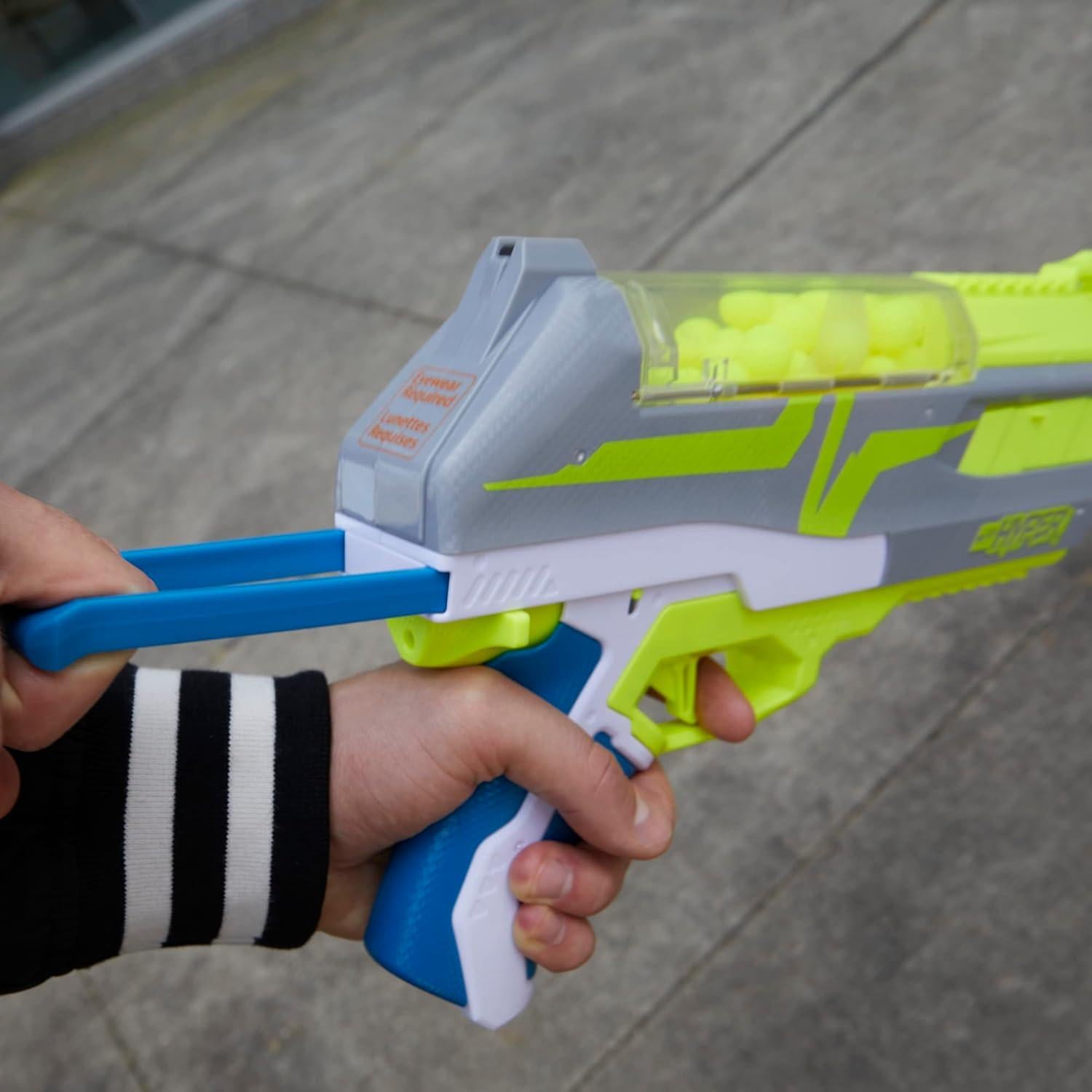 Blaster Nerf Hyper Impulse-40 con 30 Rondas y Gafas