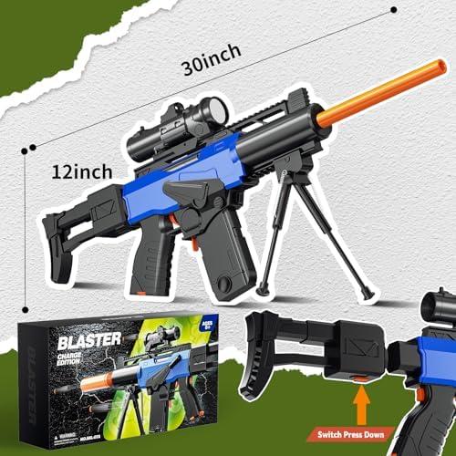 Rifle de francotirador automático Sanetan con chaleco táctico