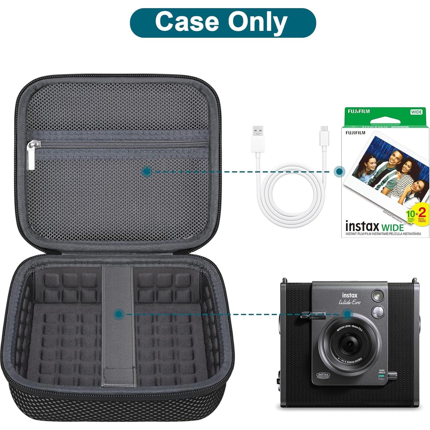 Funda Canboc para Cámara Fujifilm INSTAX Wide EVO - Negro