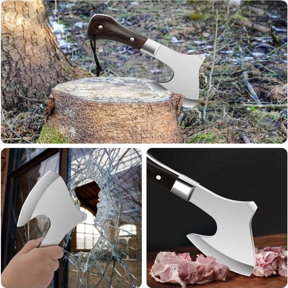 Hacha de Camping VCXOX de Acero Alto Carbono 23.1cm