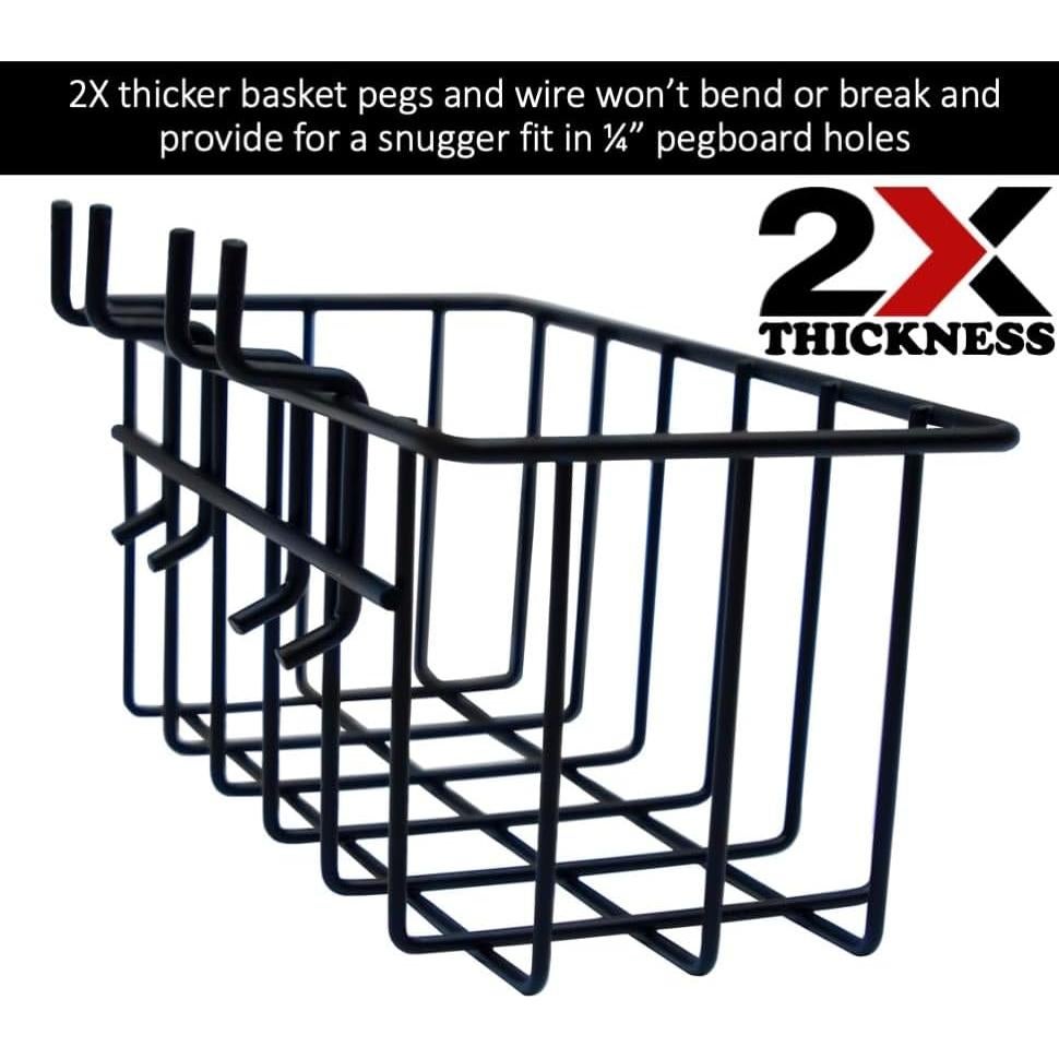 Cestas de Gancho MADD Tools para Tablero de Clavijas - 3 Piezas