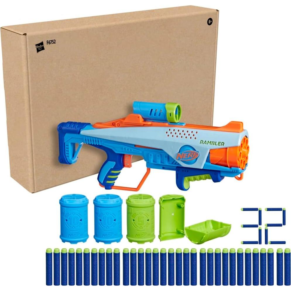 Blaster Nerf Elite Junior Rookie con 32 dardos y 4 objetivos