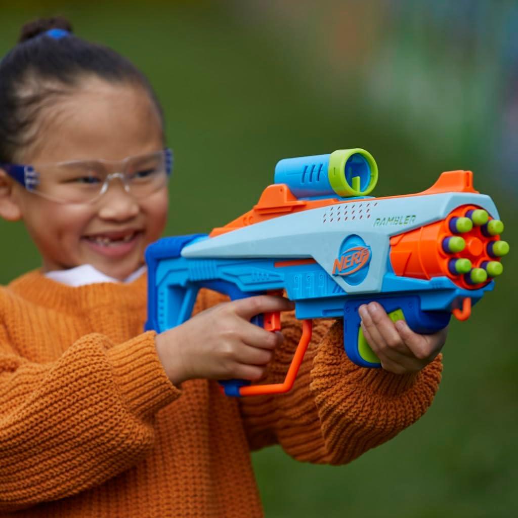 Blaster Nerf Elite Junior Rookie con 32 dardos y 4 objetivos