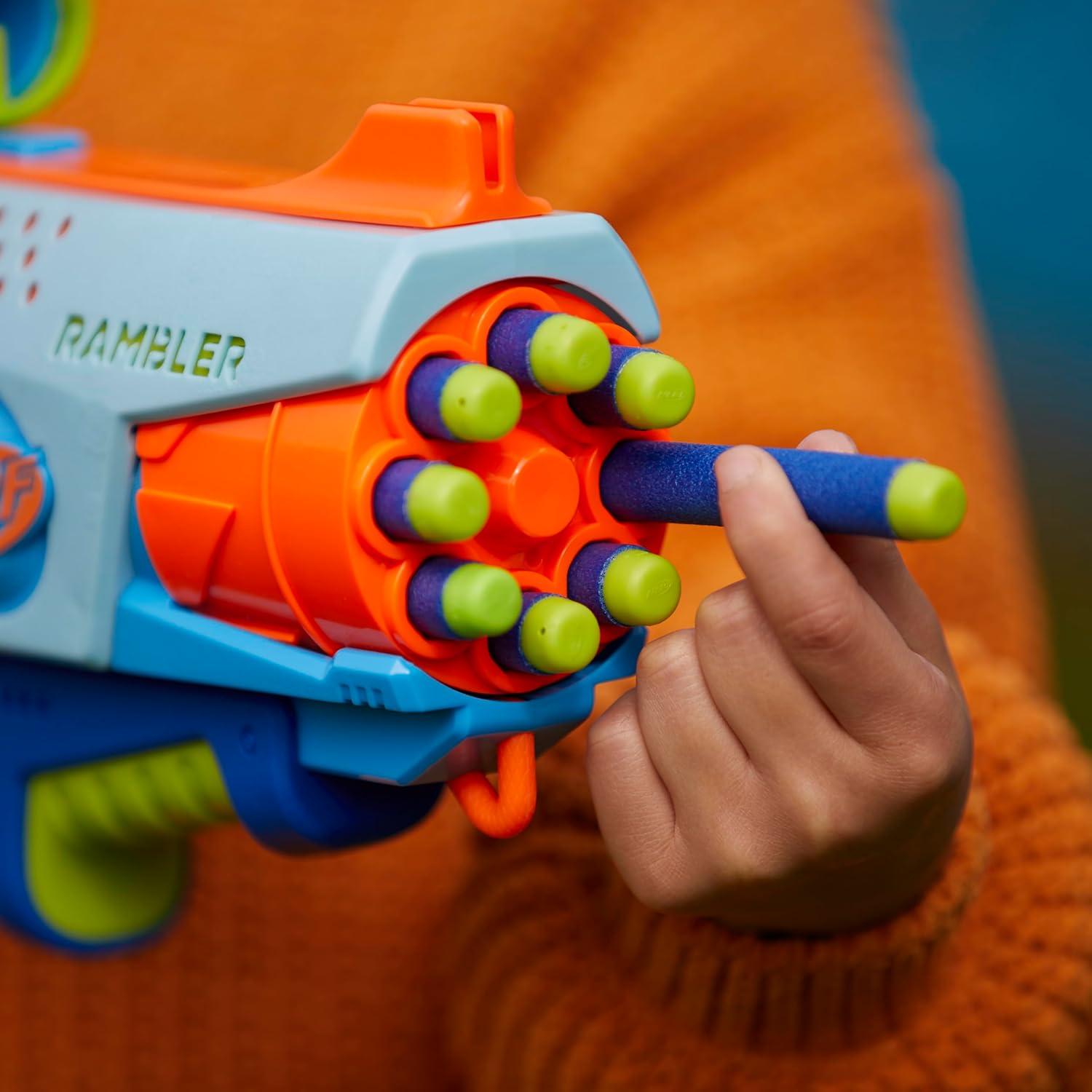 Blaster Nerf Elite Junior Rookie con 32 dardos y 4 objetivos