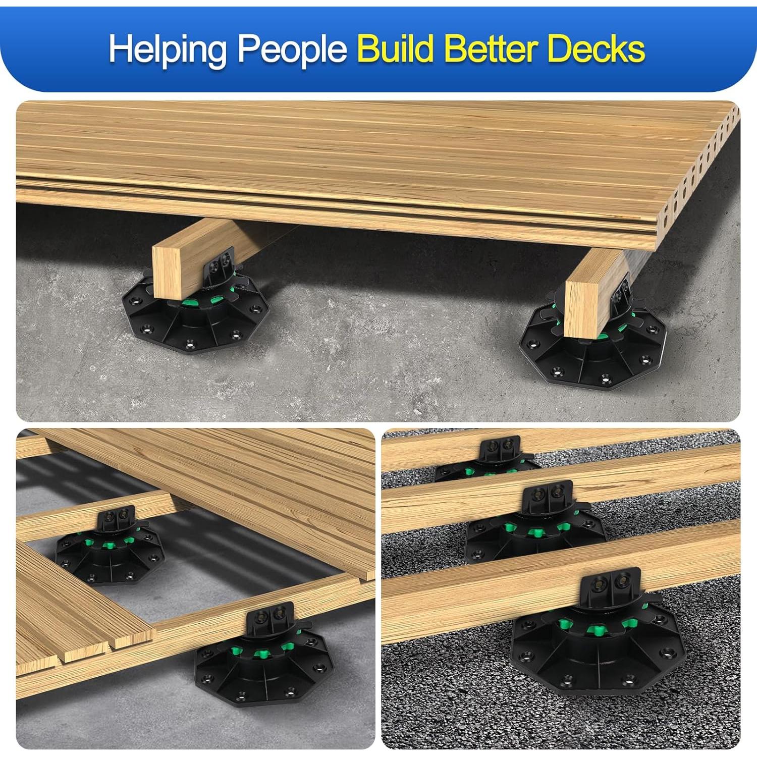 Pedestal Soporte Ajustable Zylorix 14 Paquetes 40-60mm Negro