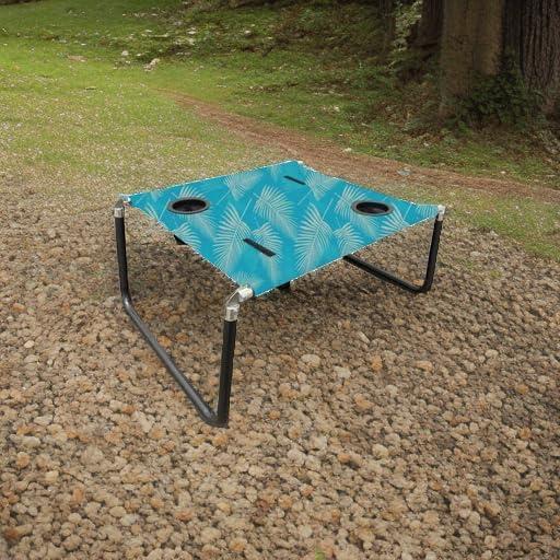 Mesa de Playa Portátil Neso Frondas Aqua 58.4x53.3 cm