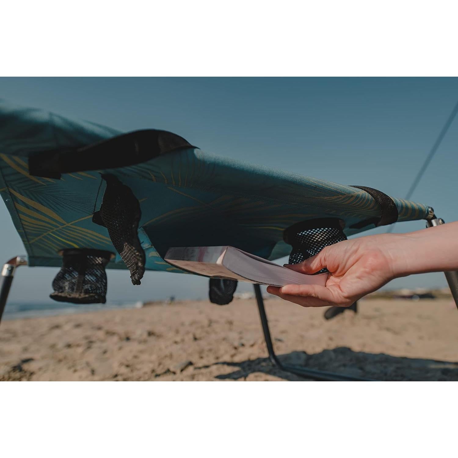 Mesa de Playa Portátil Neso Frondas Aqua 58.4x53.3 cm