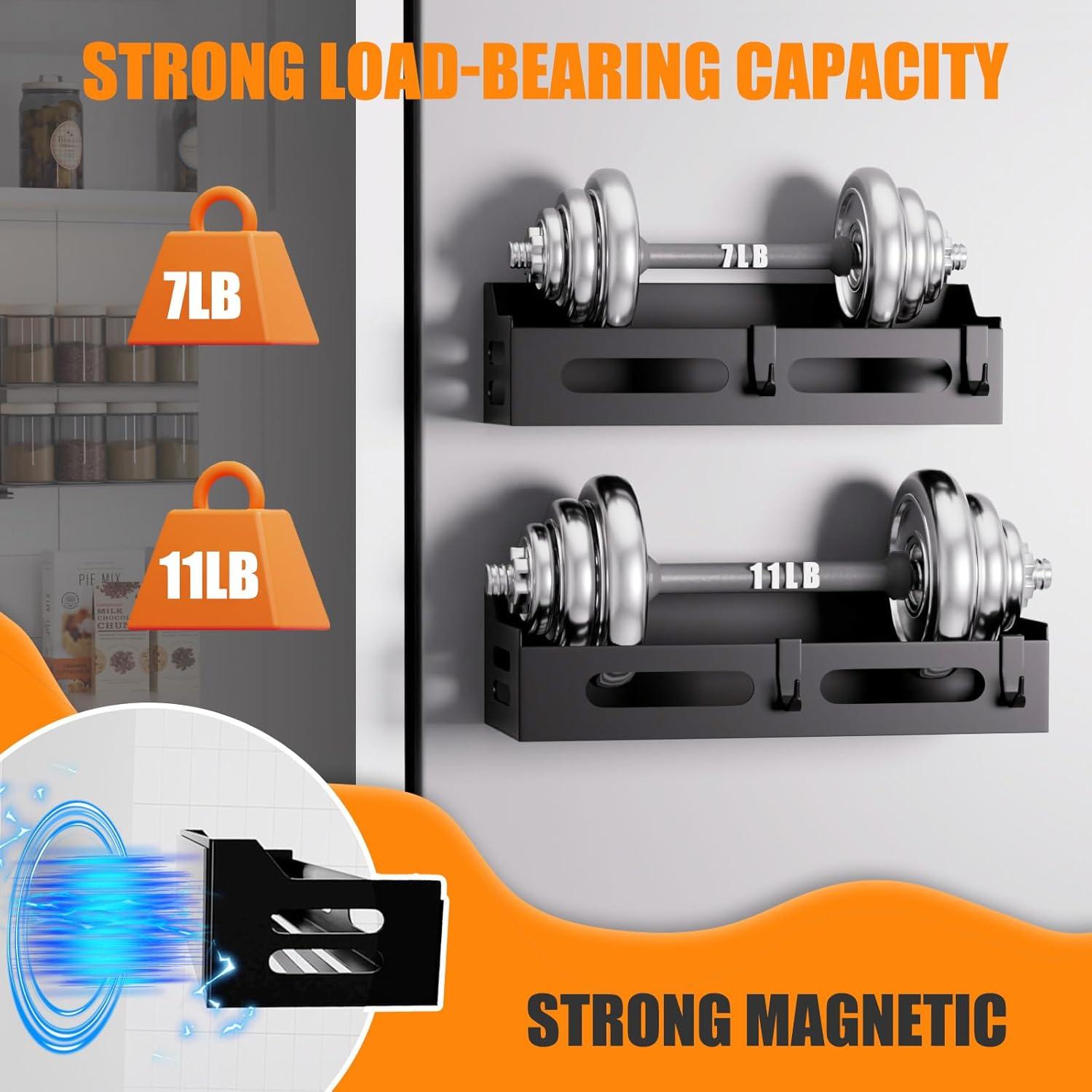 Estante Magnético para Especias SUNHEARTH 2 Paquetes Negro