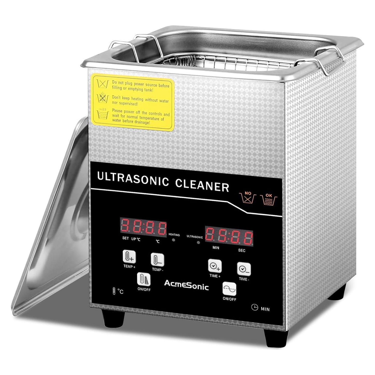 Limpiador Ultrasónico 2L ACMESONIC Digital Acero Inoxidable