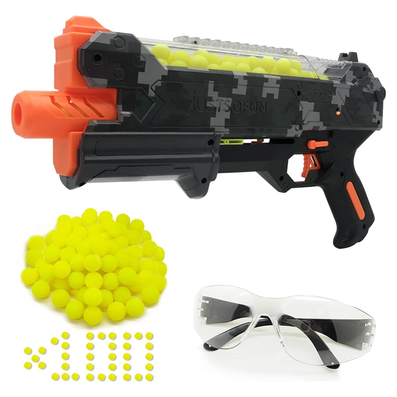 Pistola Blaster YTSWELE Camo con 100 Balas y Gafas