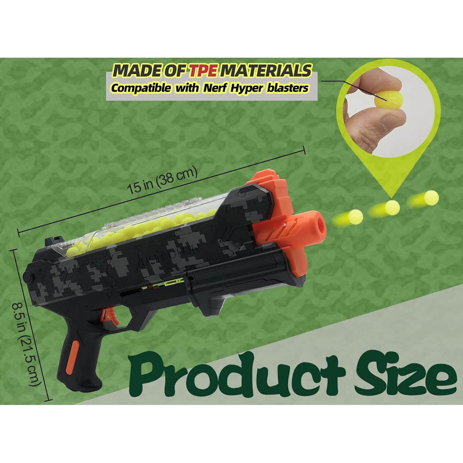 Pistola Blaster YTSWELE Camo con 100 Balas y Gafas