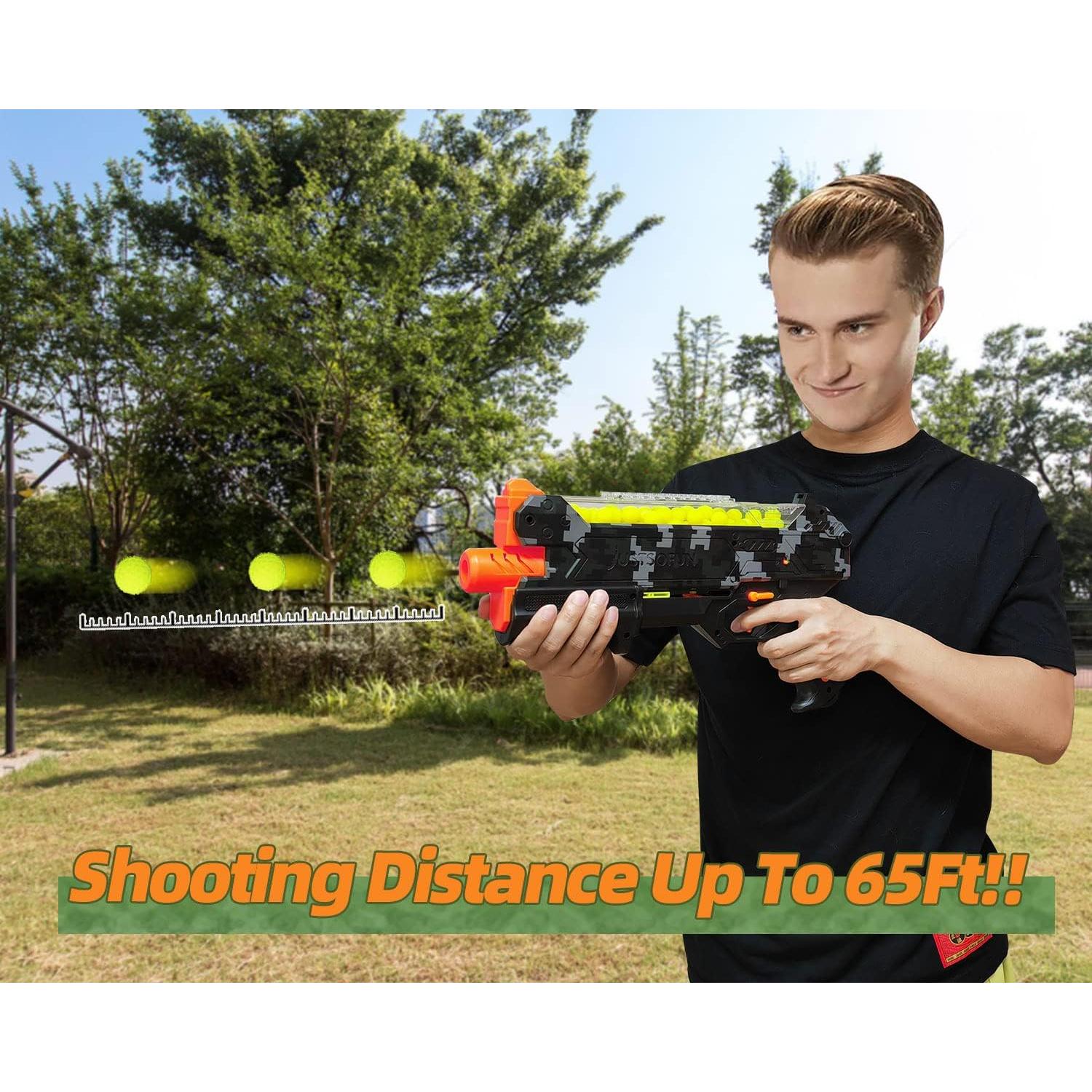 Pistola Blaster YTSWELE Camo con 100 Balas y Gafas