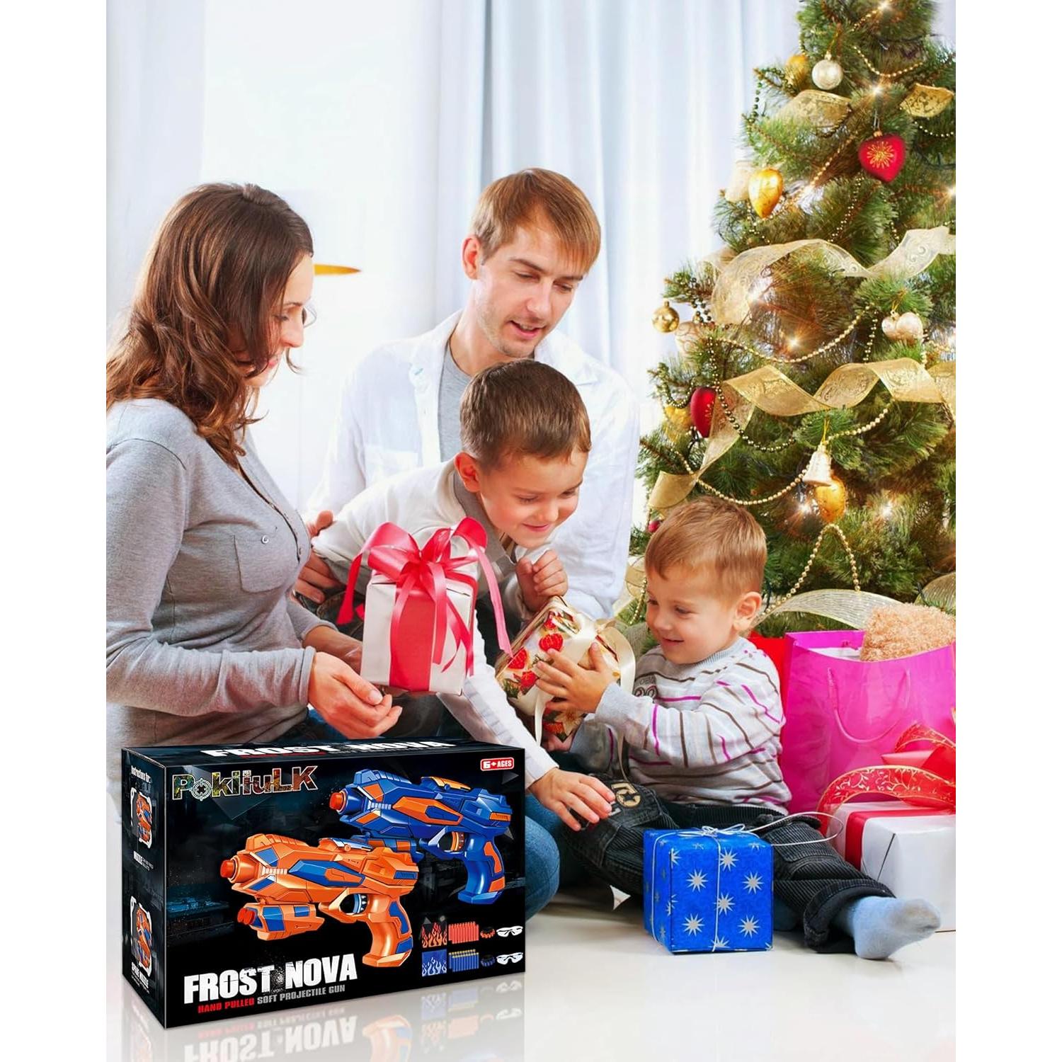 Juego de Pistolas de Blaster de Espuma Pokiiulk - 2 Unidades