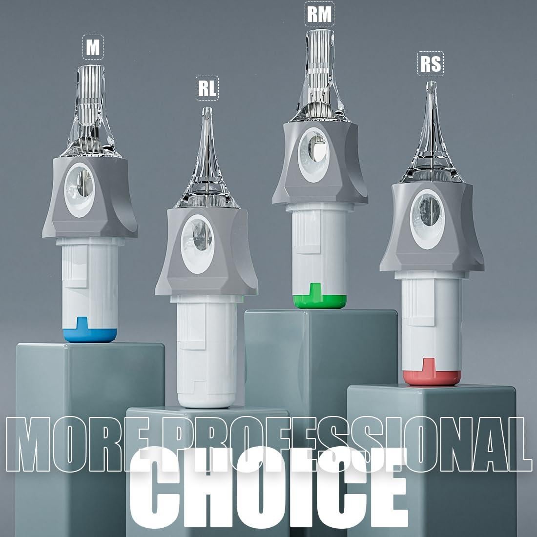 Cartuchos de Agujas de Tatuaje Dragonhawk Glide 50 Piezas Mixtas