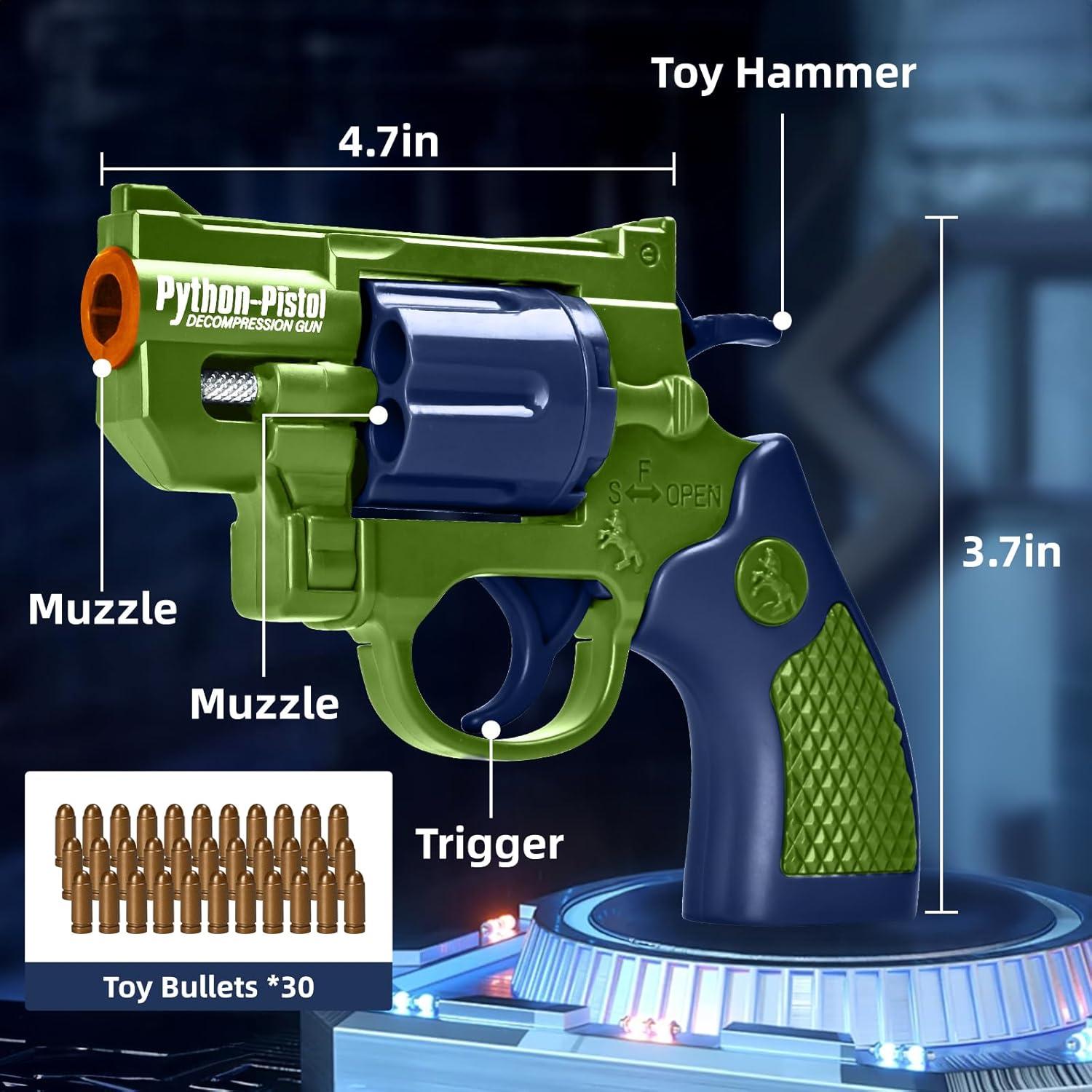 Paquete 2 Pistolas de Juguete COOLFOX con 30 Balas Blandas