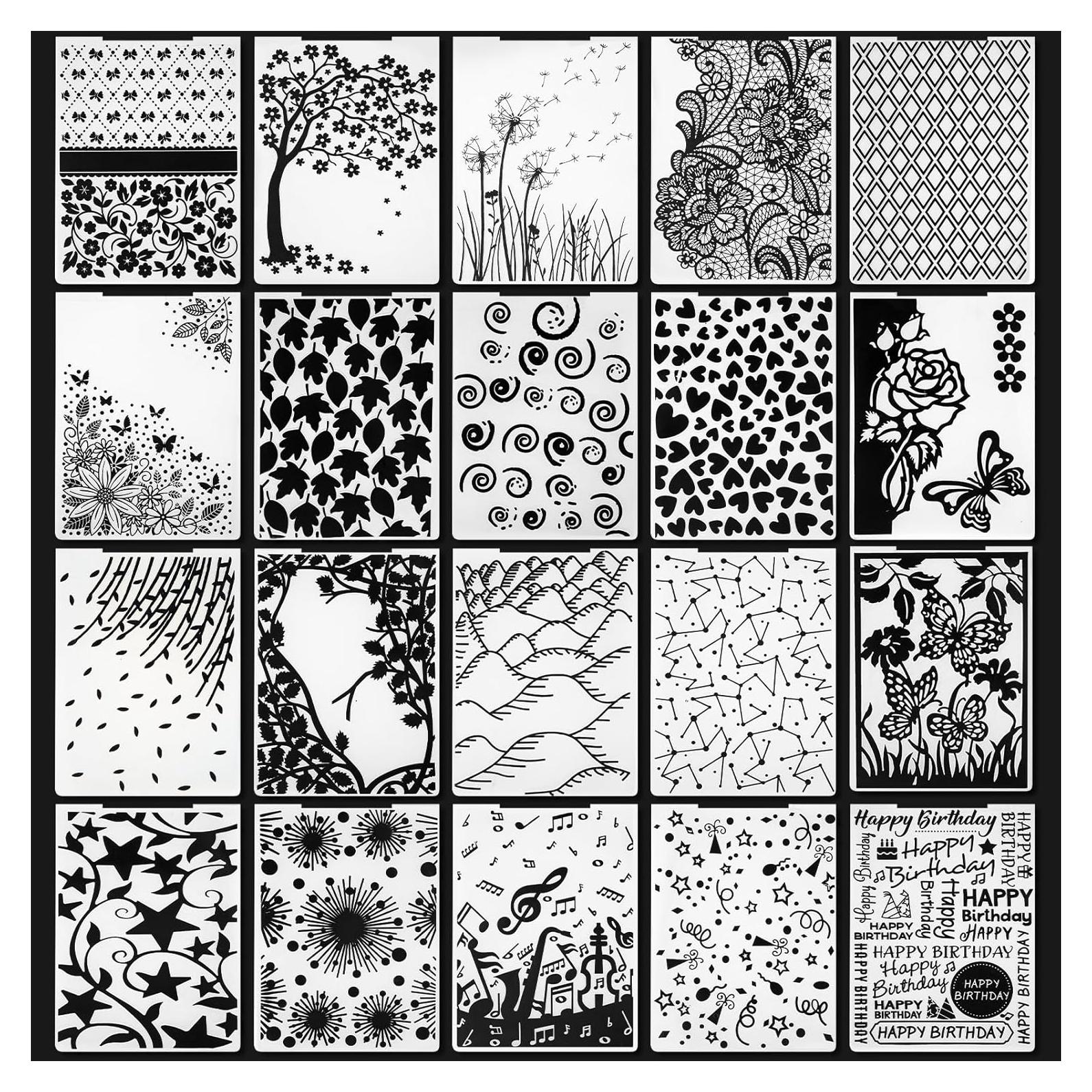 Mumufy 20 Carpetas de Relieve para Tarjetas DIY Clásico