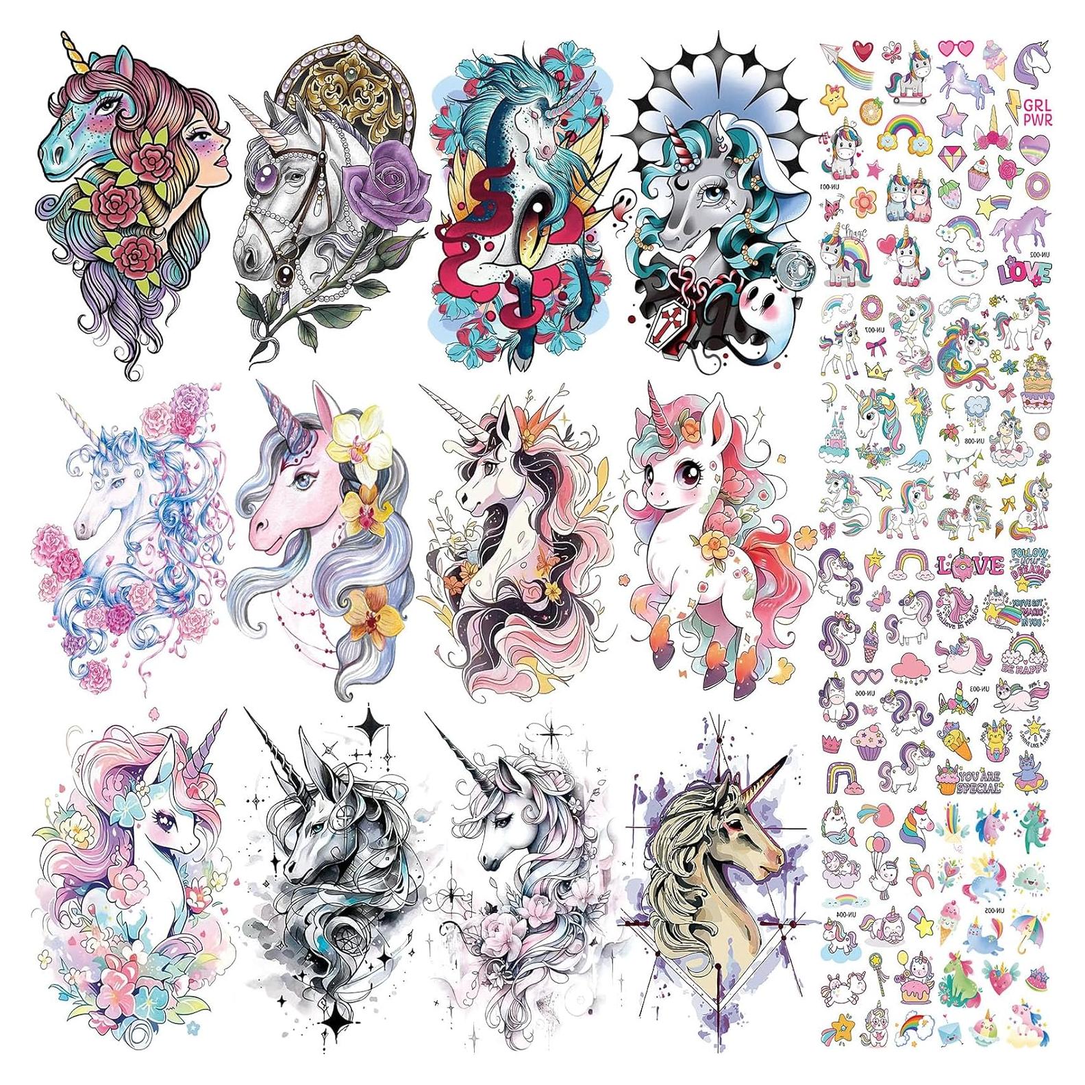 Tatuajes Temporales Bonitos Cuteliili para Niños - 24 Hojas