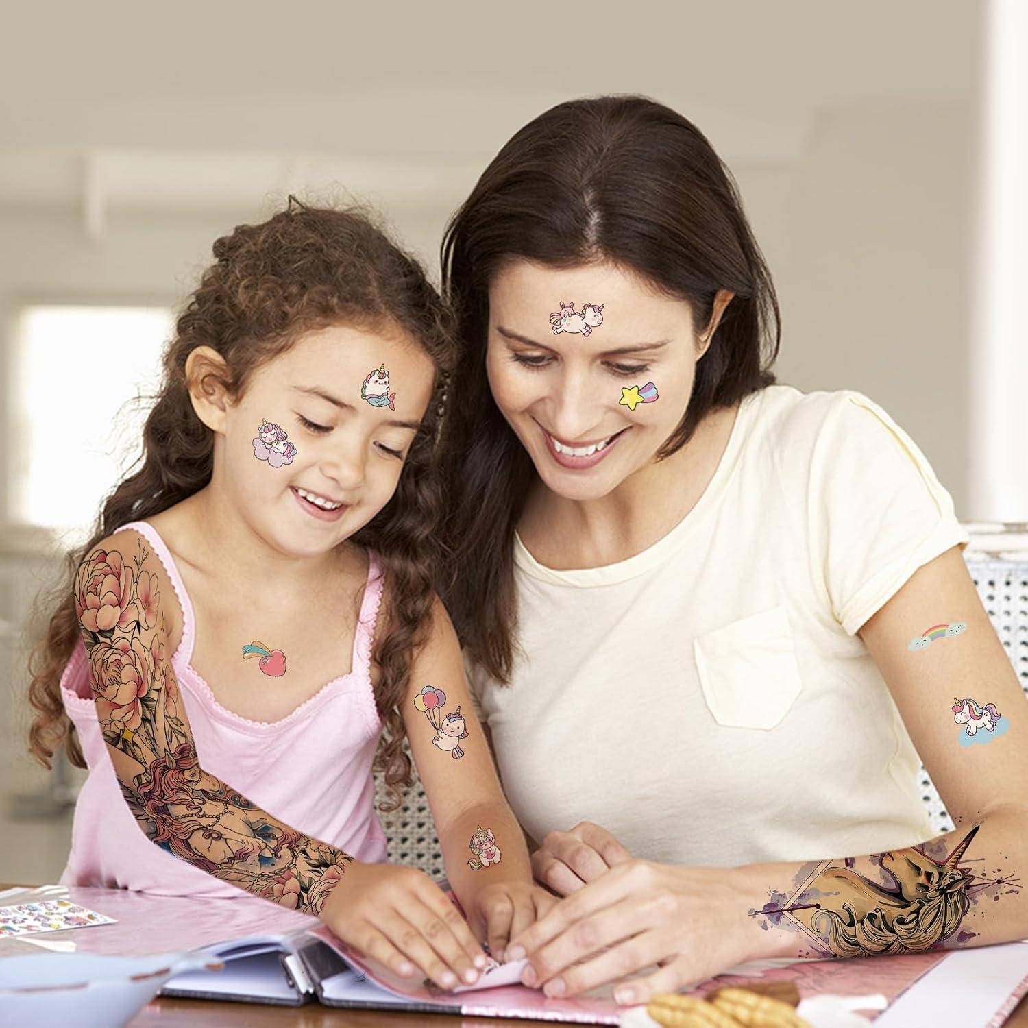 Tatuajes Temporales Bonitos Cuteliili para Niños - 24 Hojas