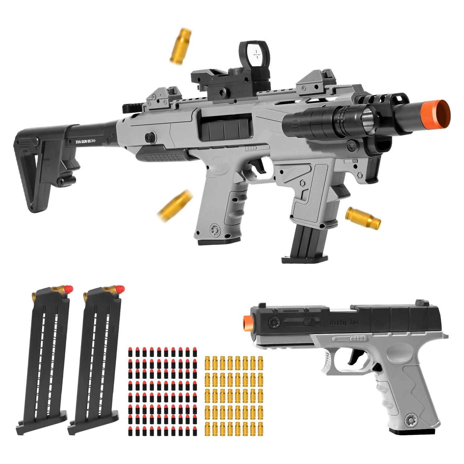 Blaster de Juguete PIXATA con 80 Balas de Espuma y 2 Cargadores