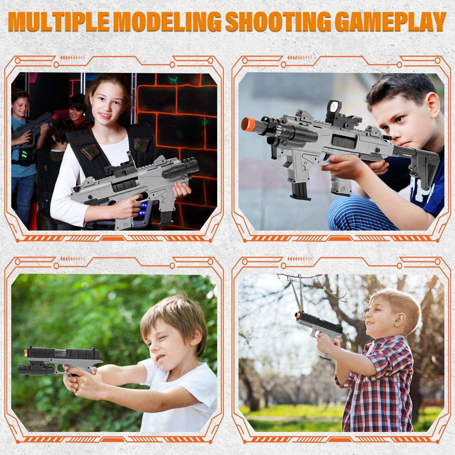 Blaster de Juguete PIXATA con 80 Balas de Espuma y 2 Cargadores