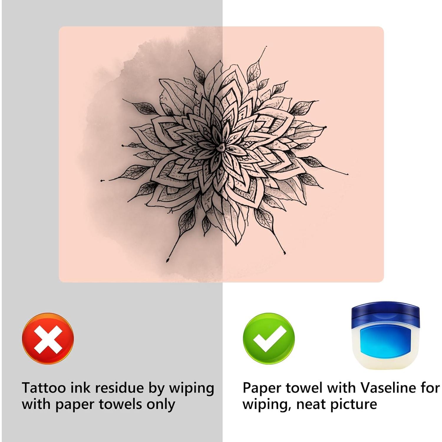 Piel de Tatuaje Falsa 10pcs GRELEON 1mm Silicona 18.8x14.2cm