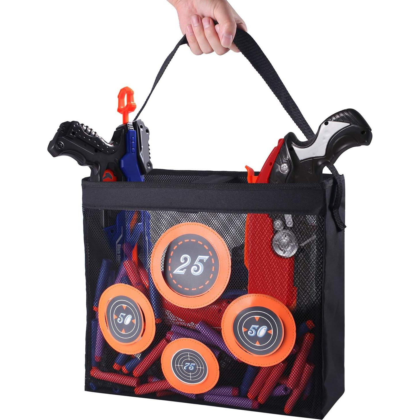 Bolsa de Malla Hely Cancy para Dardos Nerf 34x12x30cm