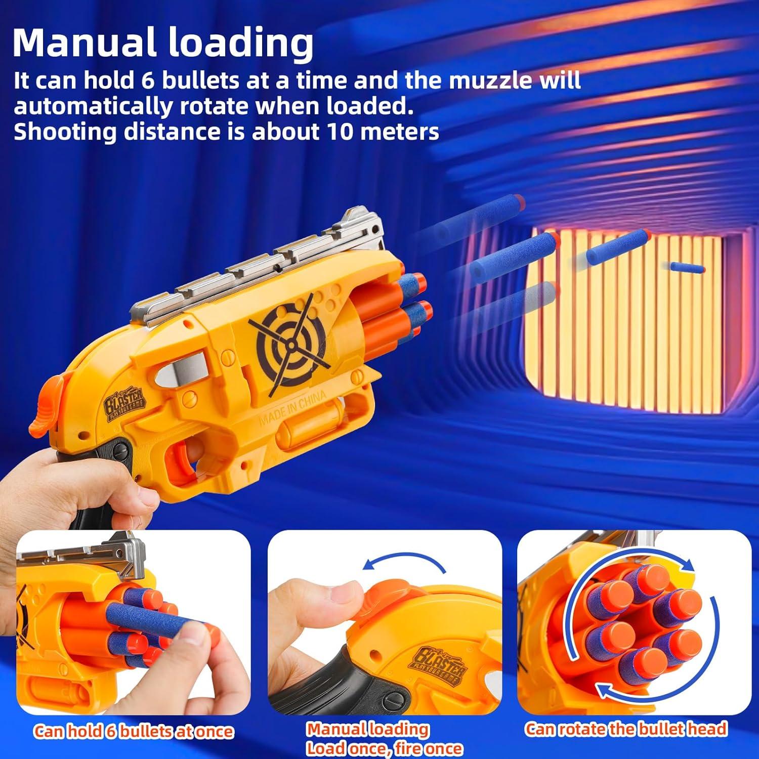 Conjunto de 2 Pistolas Blaster BBnote con 80 Dardos y Objetivos