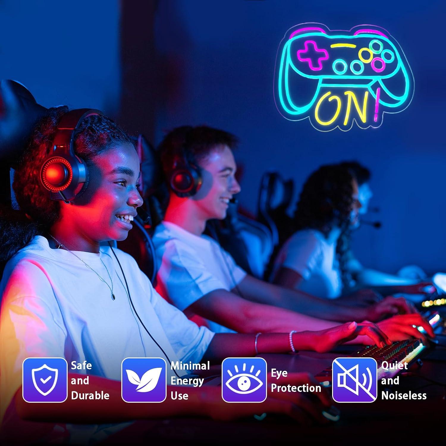 Lámpara de Neón Gamer Sparklove 40.6x31.8cm Dimmable