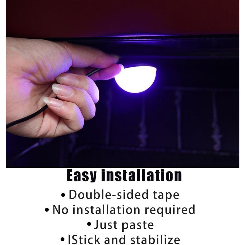 Luces LED Ambientales para Coche Couslcd 1.7m USB Azul